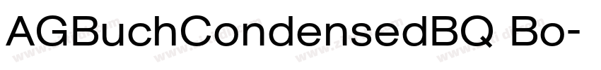 AGBuchCondensedBQ Bo字体转换